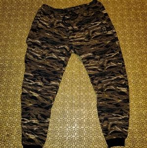 Puma XO Woodland Camo Canvas Joggers Pants Sz XXL